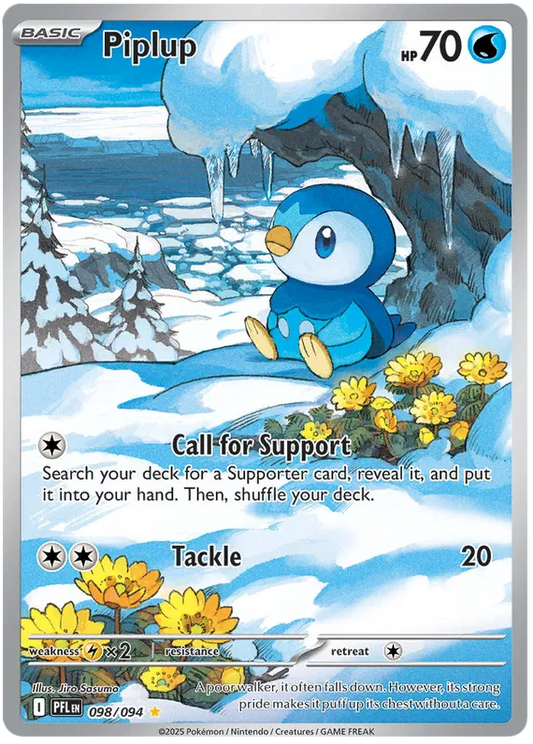Piplup - 098/094 - Common (NM)