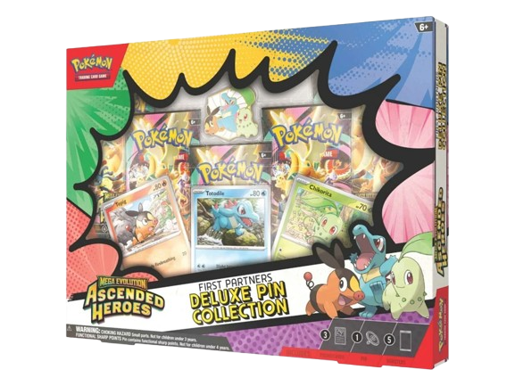 Pokémon TCG: Mega Evolution Ascended Heroes – First Partners Deluxe Pin Collection
